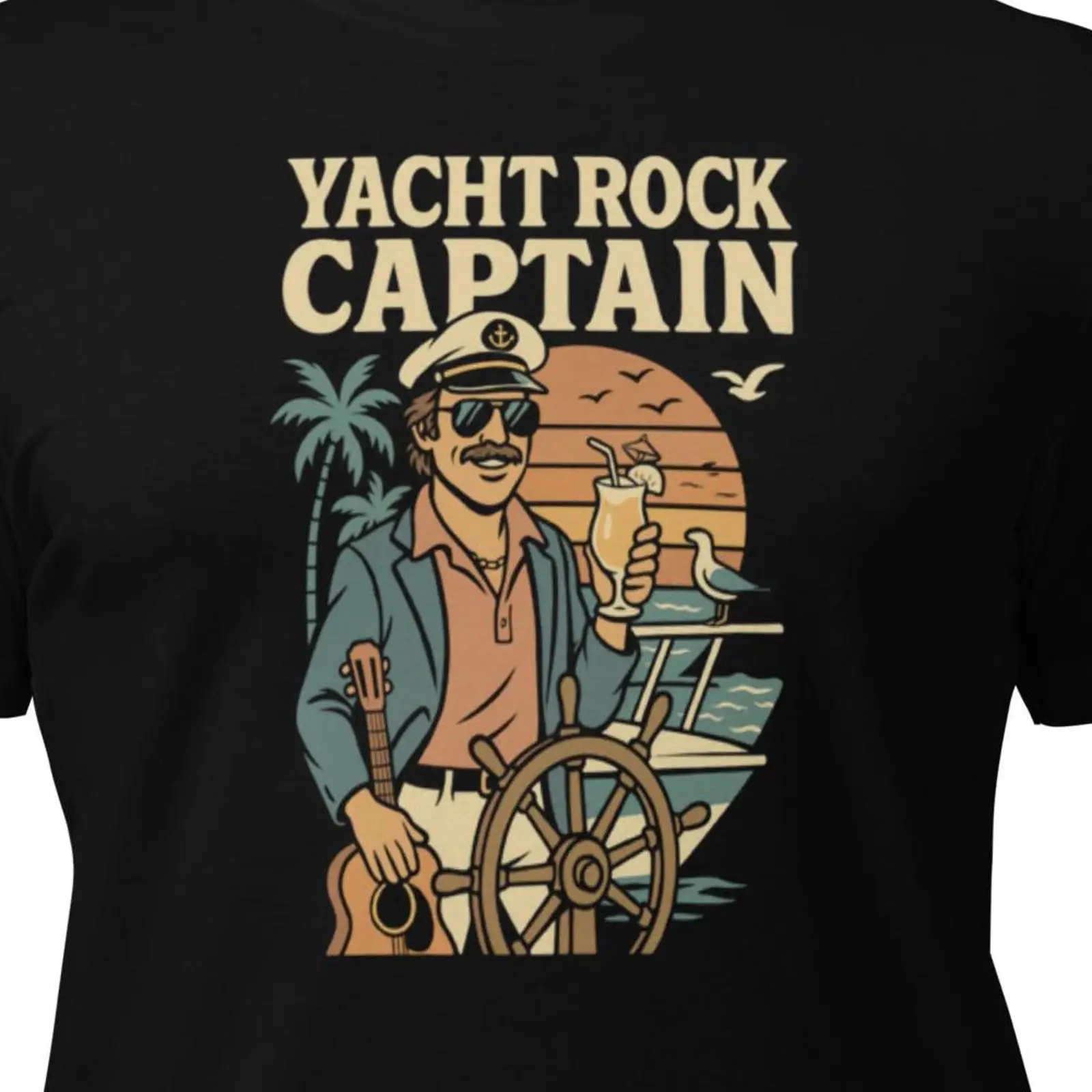 Vintage Yacht Fashion - Koszulka Yacht Rock Captain Retro Lata