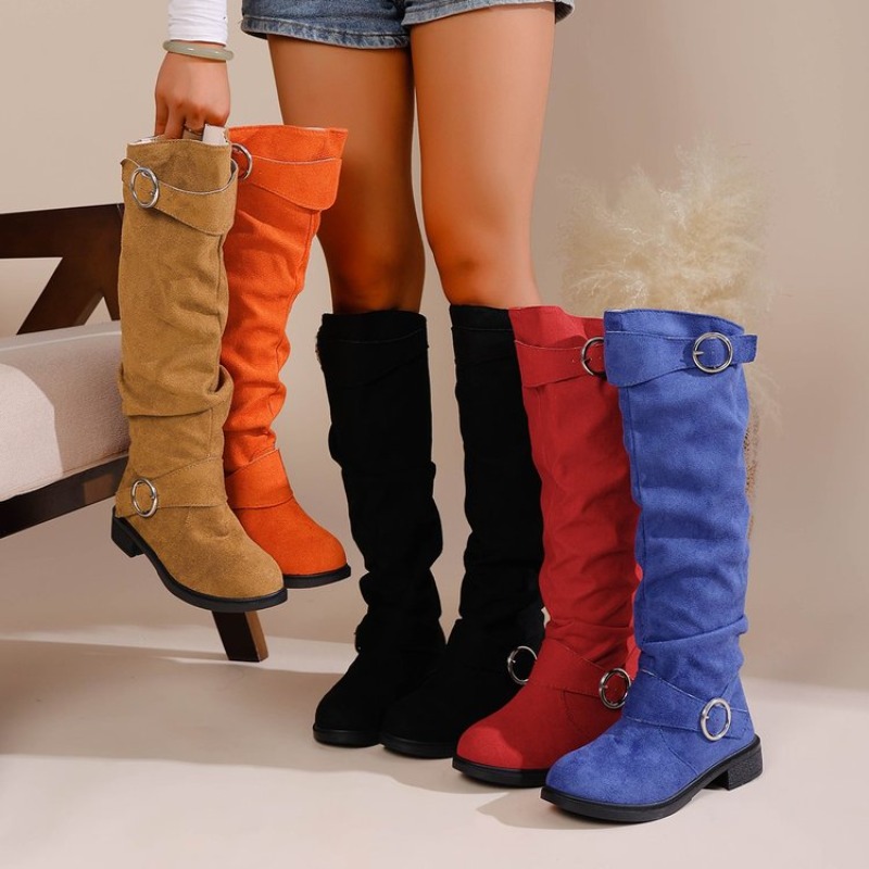 Vintage Fashion Boots - Kowbojki w stylu vintage, do kolan,