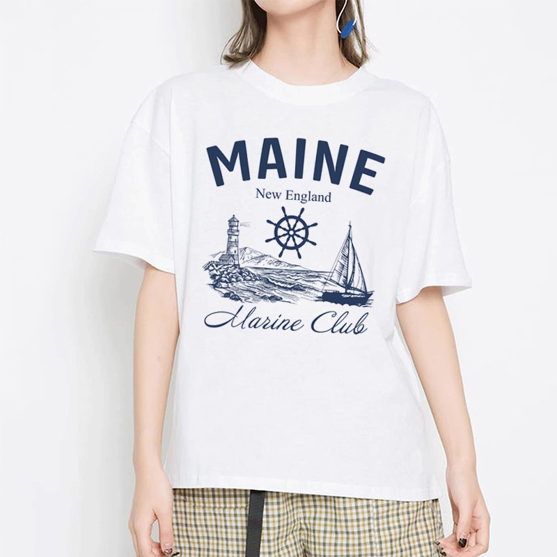 Vintage Yacht Fashion - Maine Marine Club koszulki w stylu