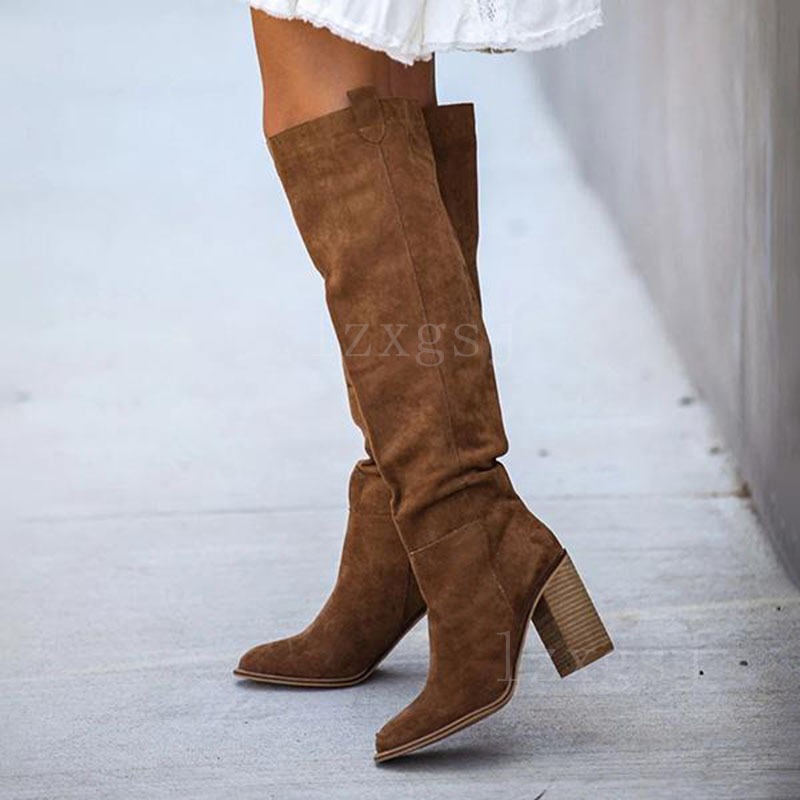 Vintage Fashion Boots - Damskie Kozaki Moda Casual Vintage Retro