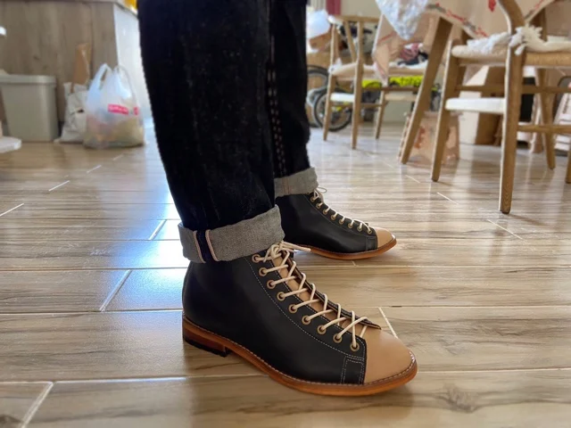 Vintage Fashion Style Men - Męskie buty robocze z wysoką cholewką,