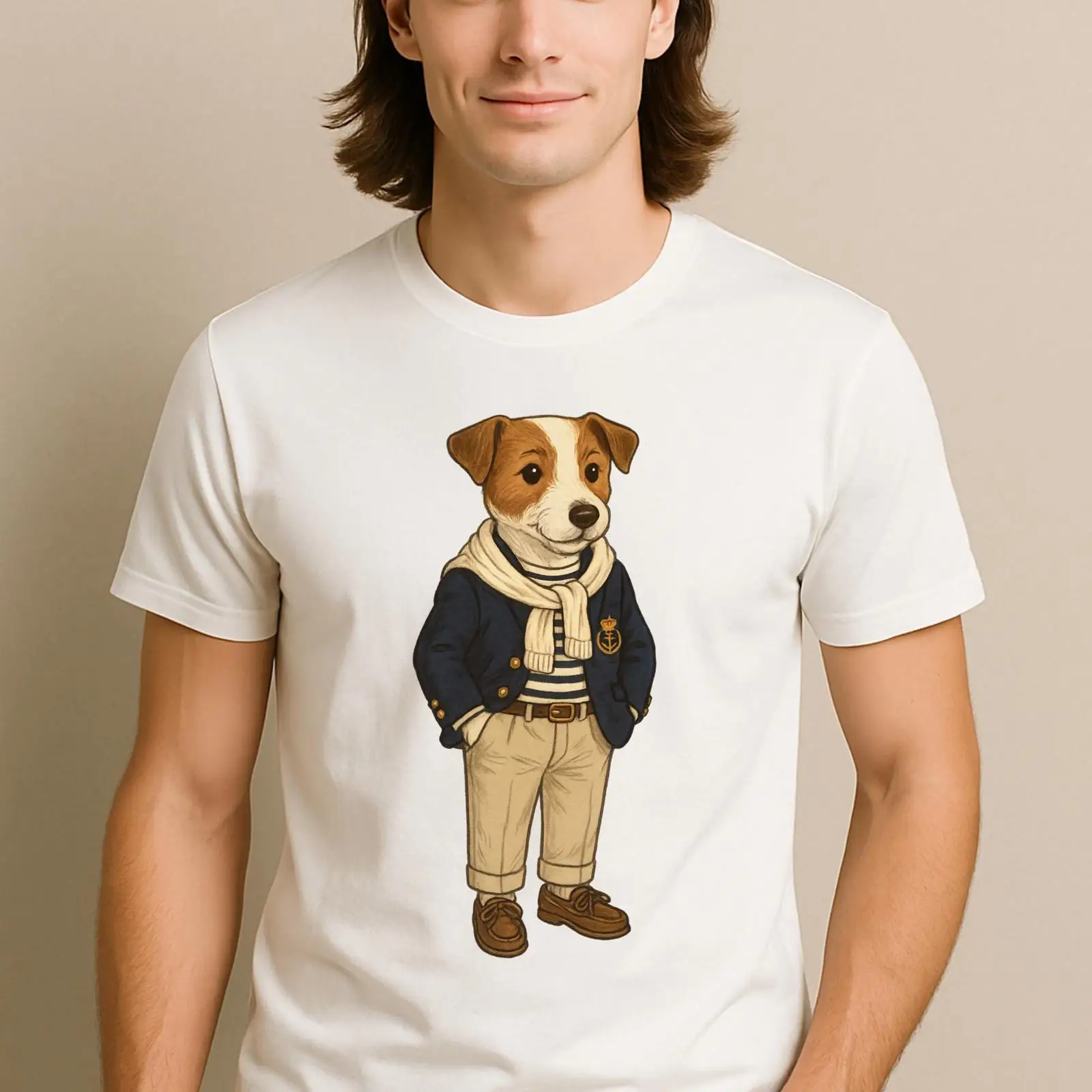 Vintage Yacht Fashion - Koszulka Preppy Jack Russell Terrier T