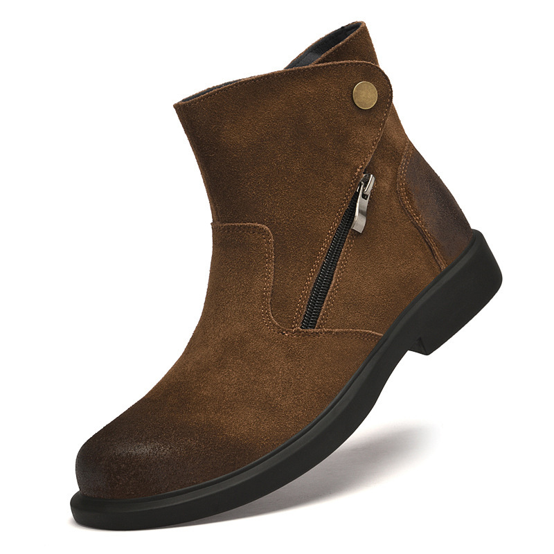 Męskie buty Chelsea ze skóry b – Vintage Fashion Style Men recenzja i cena
