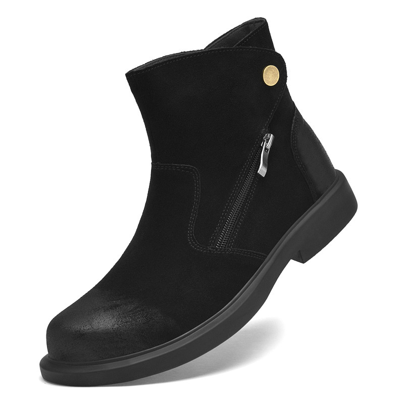 Męskie buty Chelsea ze skóry b – Vintage Fashion Style Men recenzja i cena