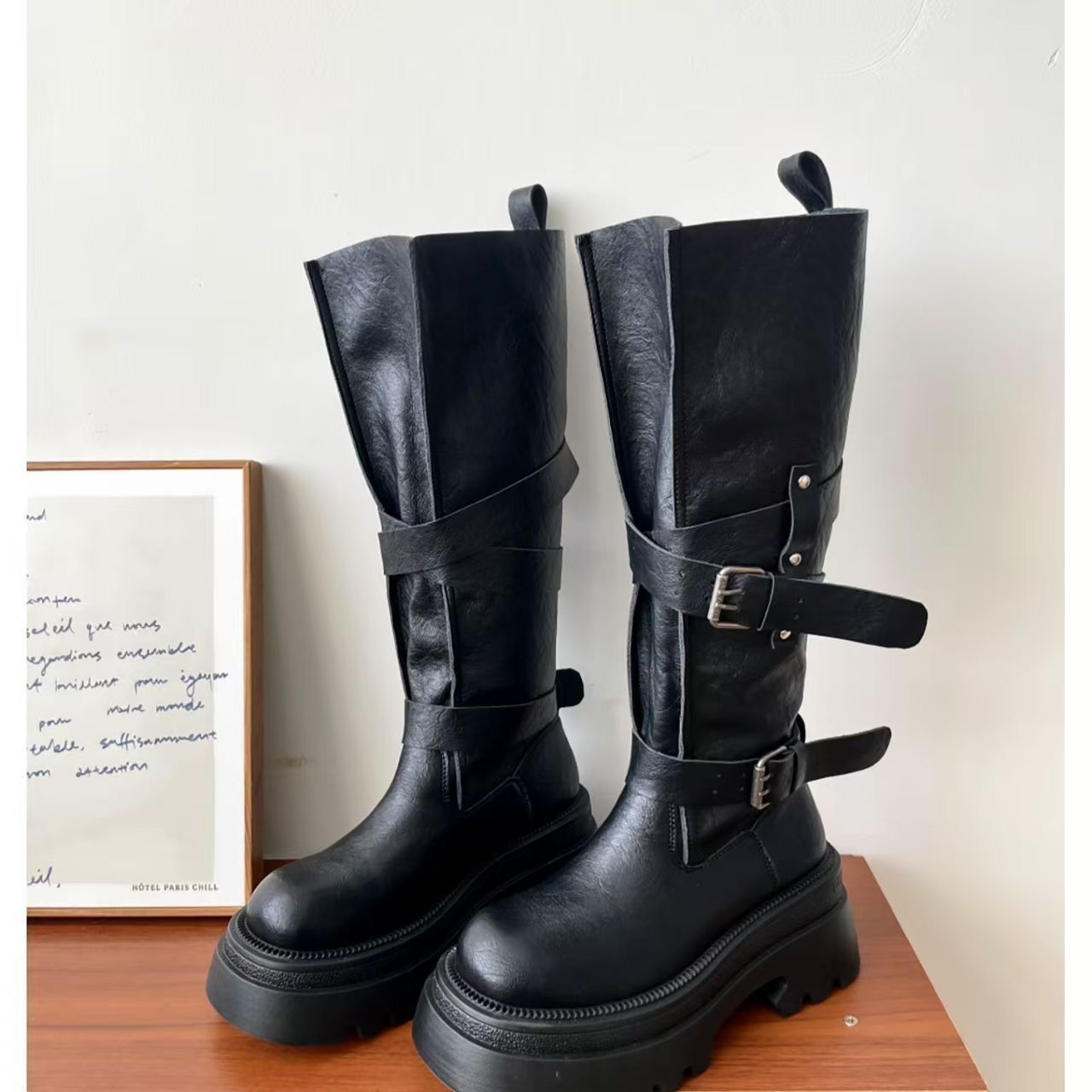 Damskie kozaki za kolano z gru – Vintage Fashion Boots recenzja i cena