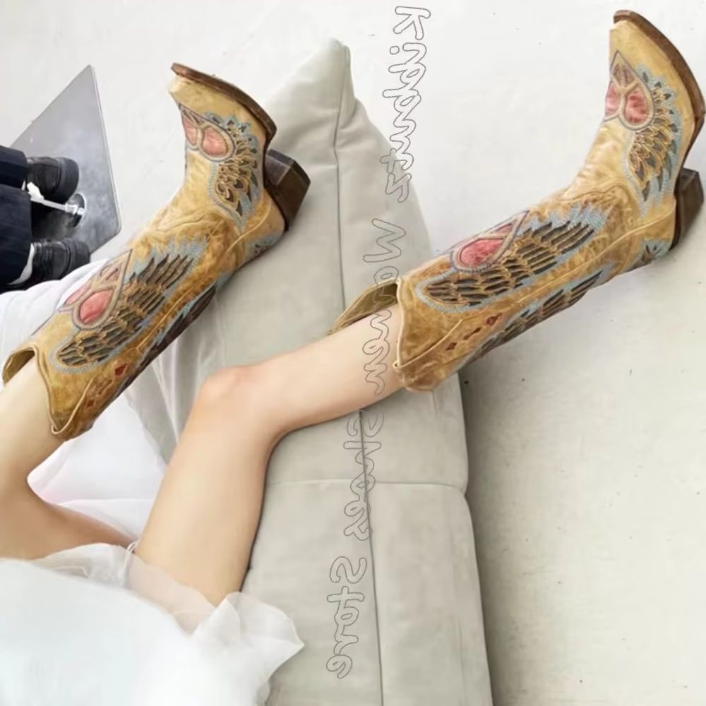 Haftowane kowbojki westernowe  – Vintage Fashion Boots recenzja i cena