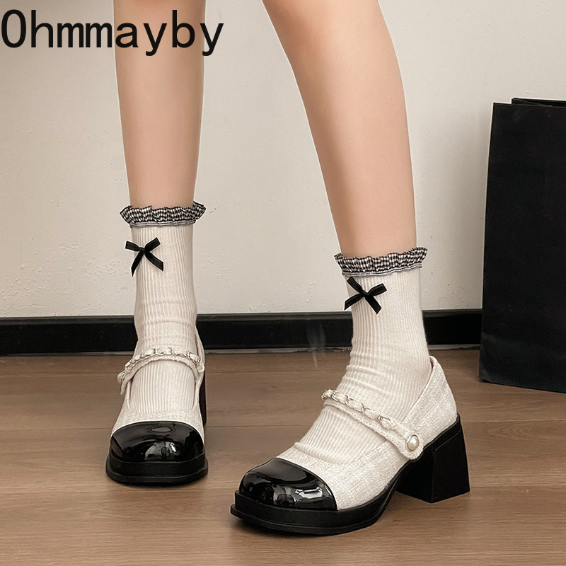 Damskie buty Mary Jane na grub – Vintage Fashion Women Dresses recenzja i cena