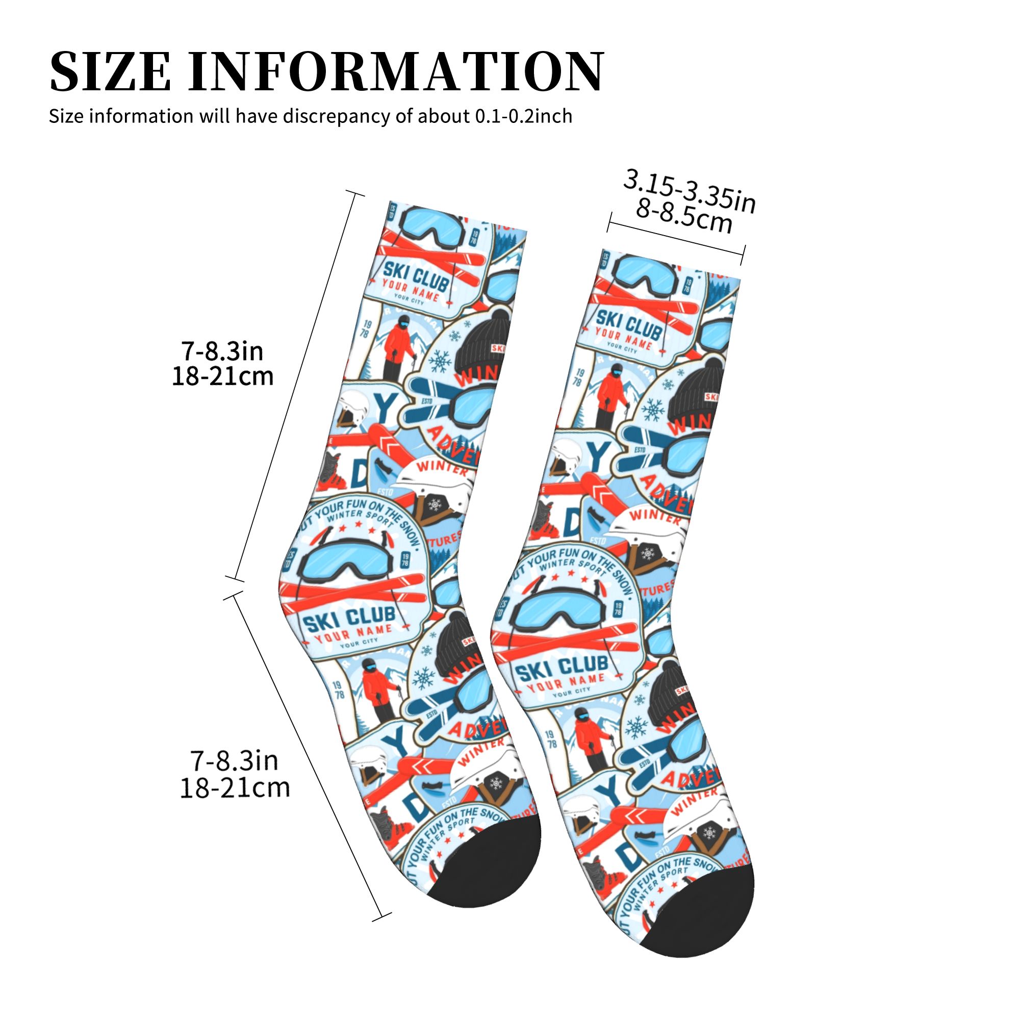 Skarpetki Vintage Red Blue Ski – Vintage Fashion Women Dresses recenzja i cena