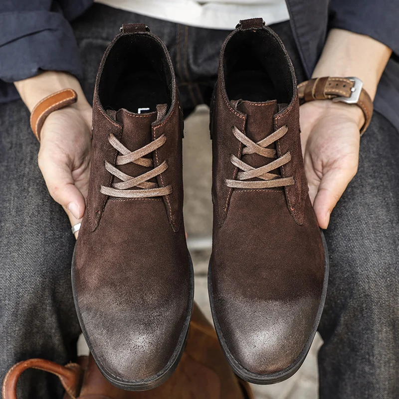Nowe botki ze skóry zamszowej, – Vintage Fashion Boots recenzja i cena