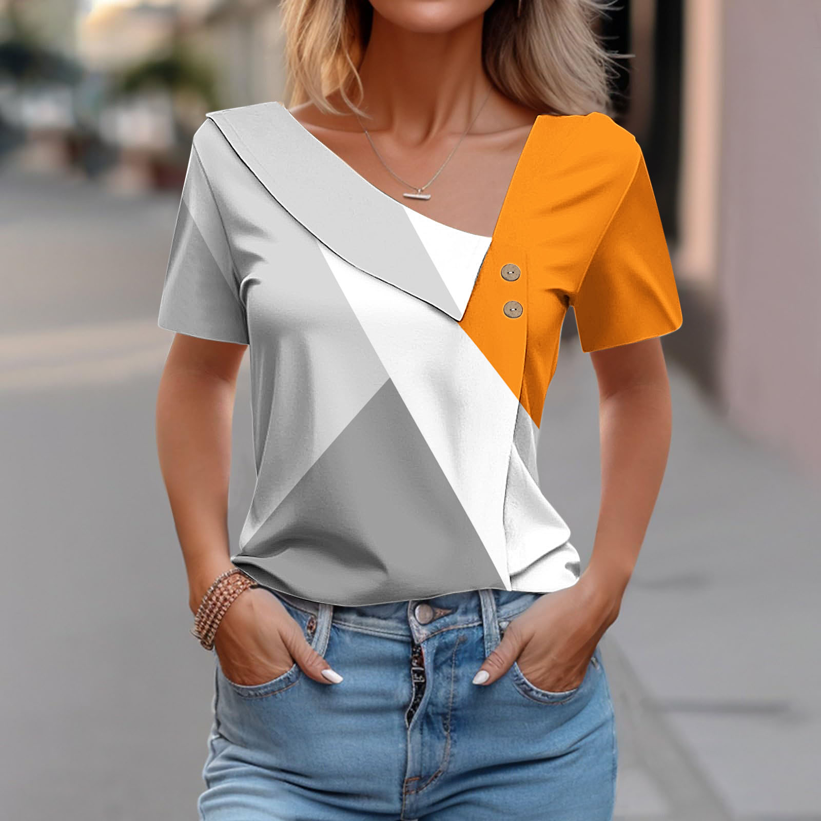 Moda damska koszulka z krótkim – Tie Dye Shirt Vintage recenzja i cena