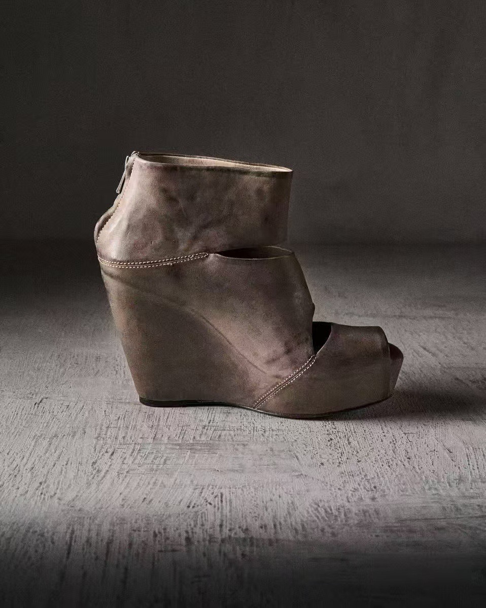 Letnie Nowe Damskie Szare Skór – Vintage Fashion Boots recenzja i cena