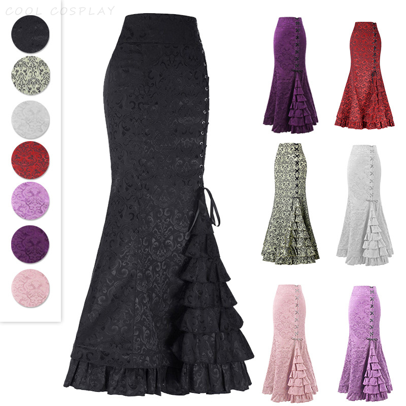 Długie spódnice damskie punkow – Vintage Fashion Fabrics recenzja i cena