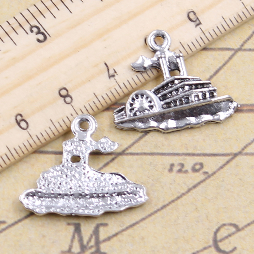 15 sztuk Charms łódź motorowa  – Vintage Yacht Fashion recenzja i cena