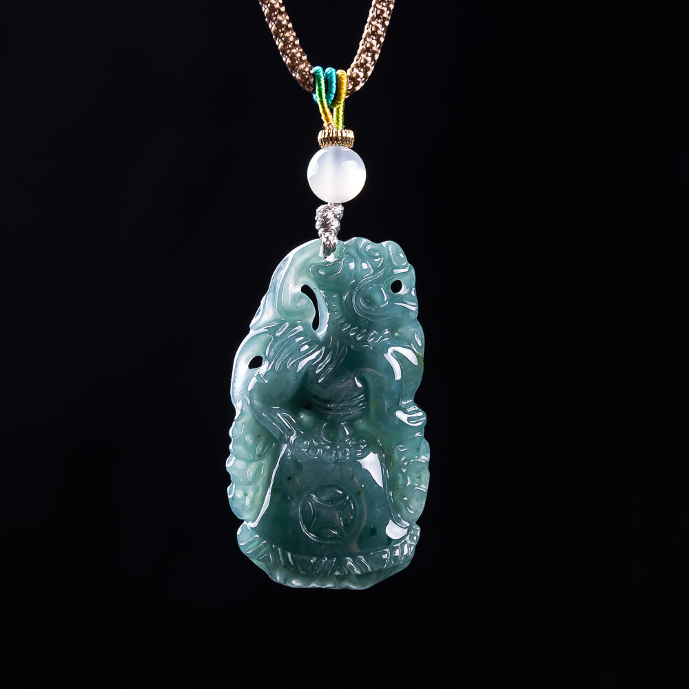 Wisiorek Pixiu z jadeitu birma – Vintage Fashion Accessories recenzja i cena