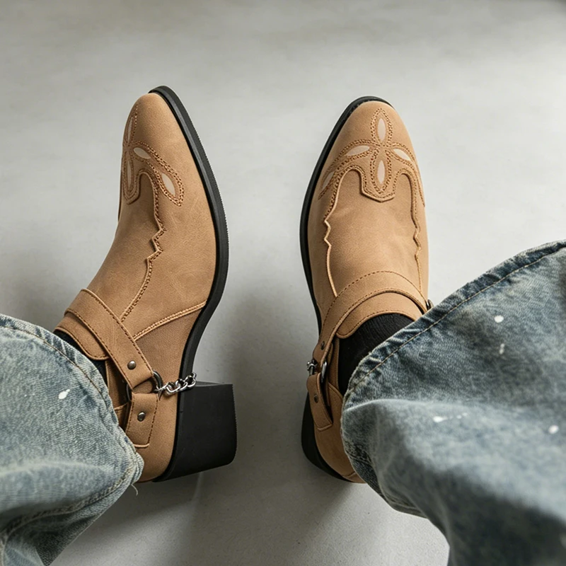 Męskie, skórzane, wysokie botk – Vintage Fashion Boots recenzja i cena
