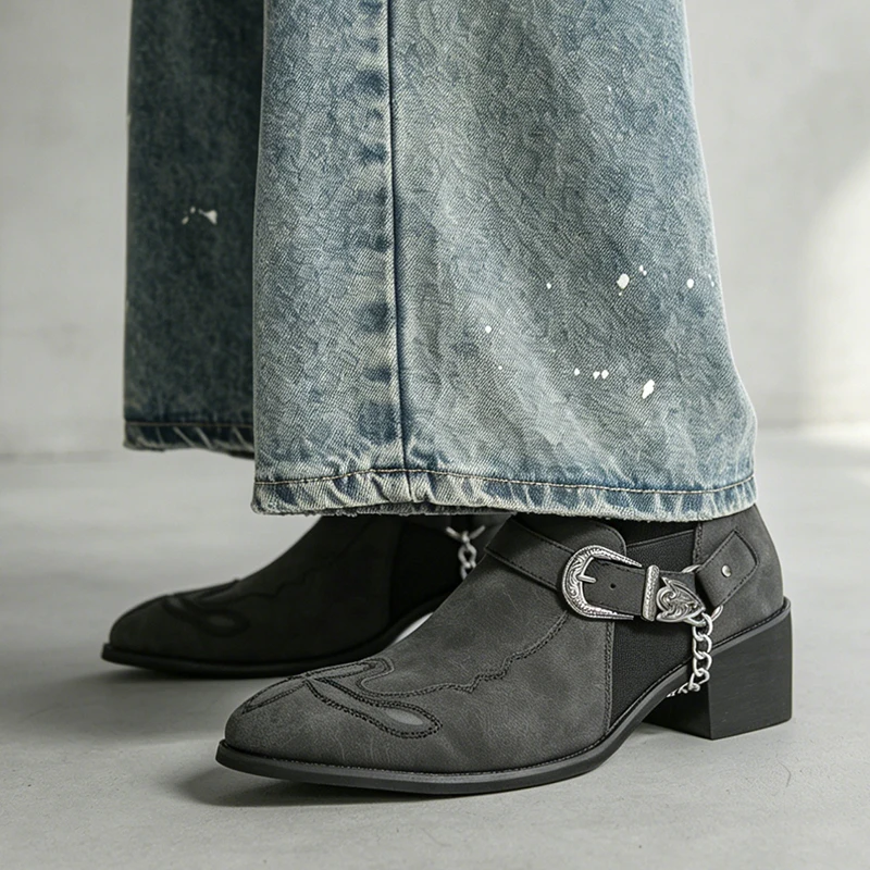 Męskie, skórzane, wysokie botk – Vintage Fashion Boots recenzja i cena