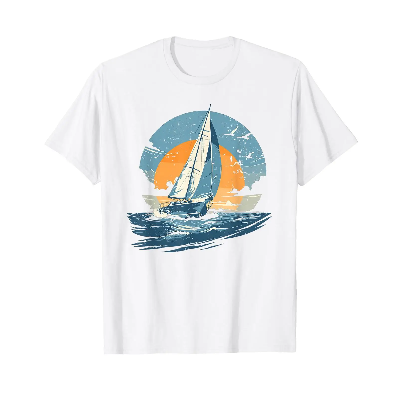 Koszulka z motywem żaglówki i  – Vintage Yacht Fashion recenzja i cena