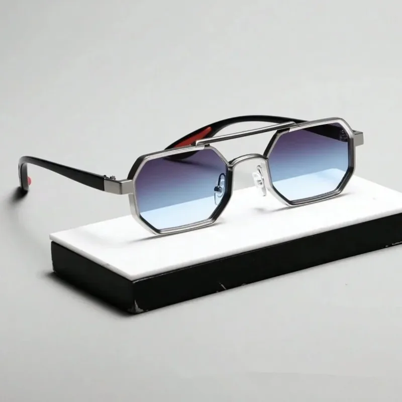 Klasyczne, kwadratowe okulary  – Vintage Fashion Style Men recenzja i cena