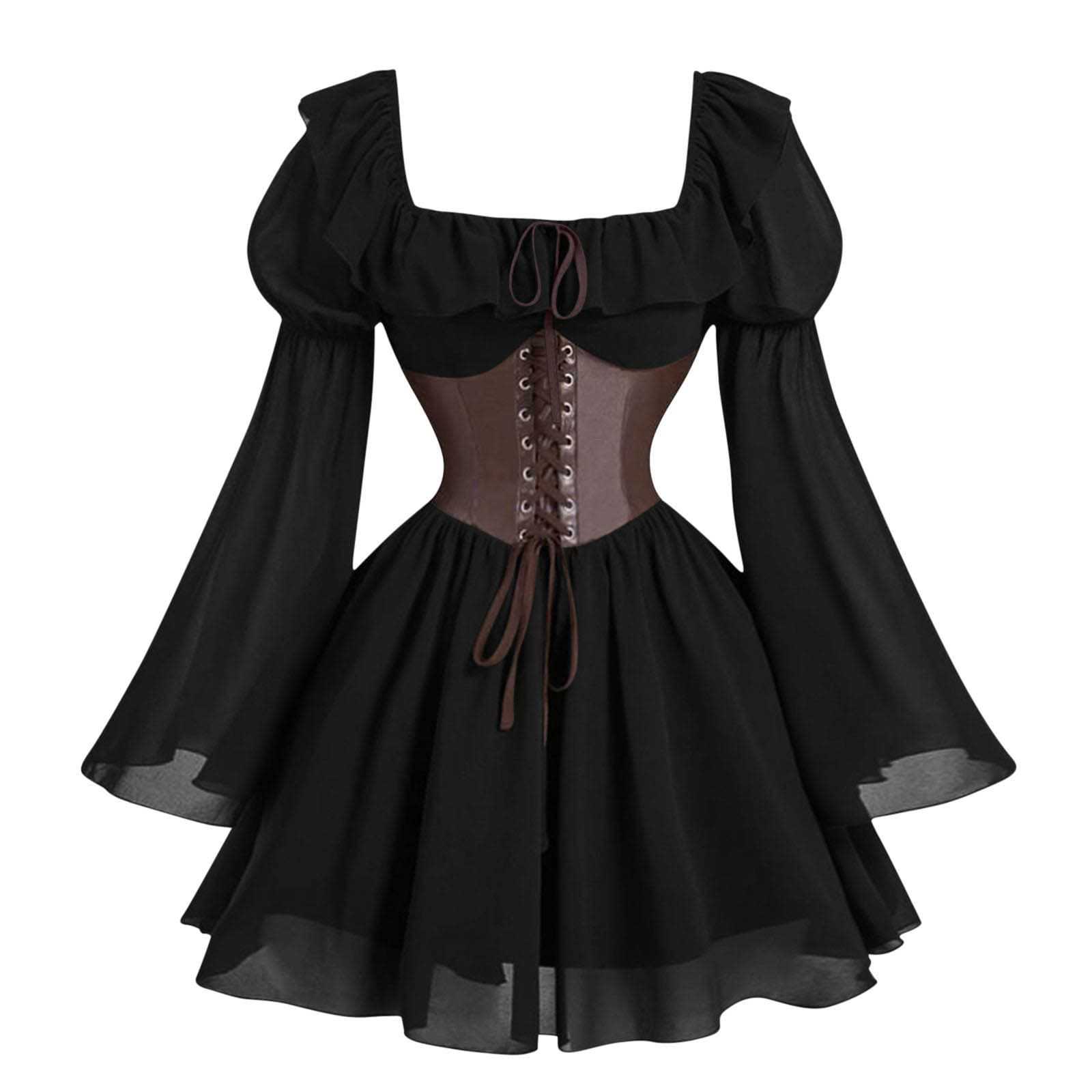 Sukienka damska z długim rękaw – Vintage Fashion Women Dresses recenzja i cena
