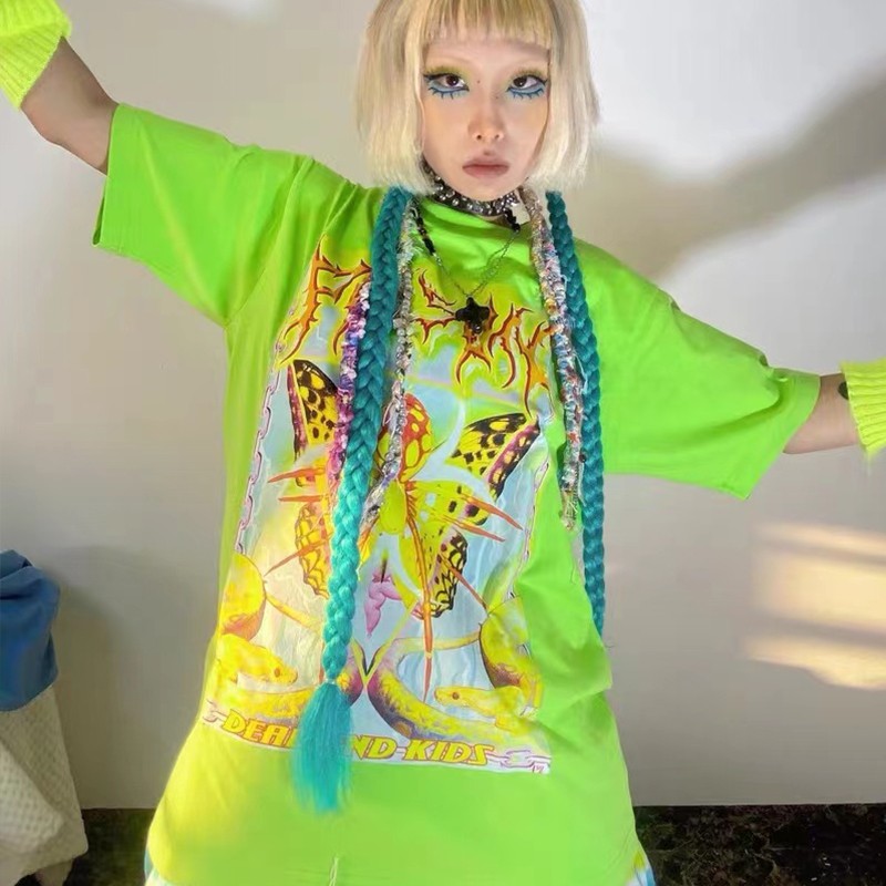 Karrcat Y2k estetyka koszulka  – Tie Dye Shirt Vintage recenzja i cena
