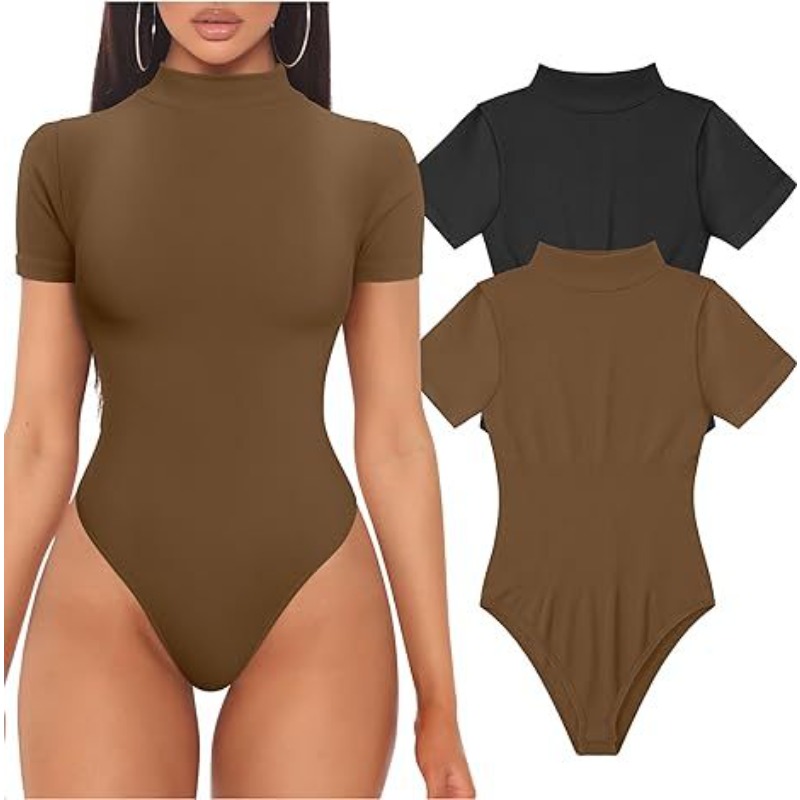 Body z golfem z krótkim rękawe – Vintage Fashion Fabrics recenzja i cena