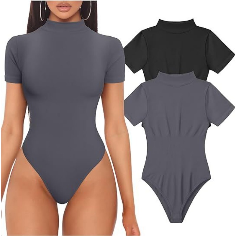Body z golfem z krótkim rękawe – Vintage Fashion Fabrics recenzja i cena