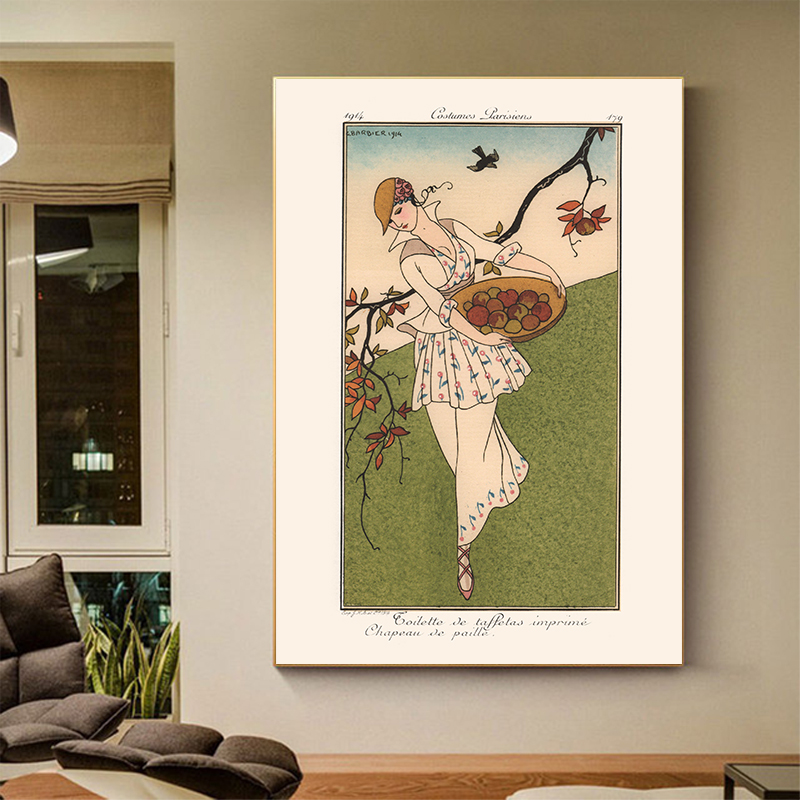 Vintage French Deco Art Illust – Vintage Vogue Fashion Poster recenzja i cena