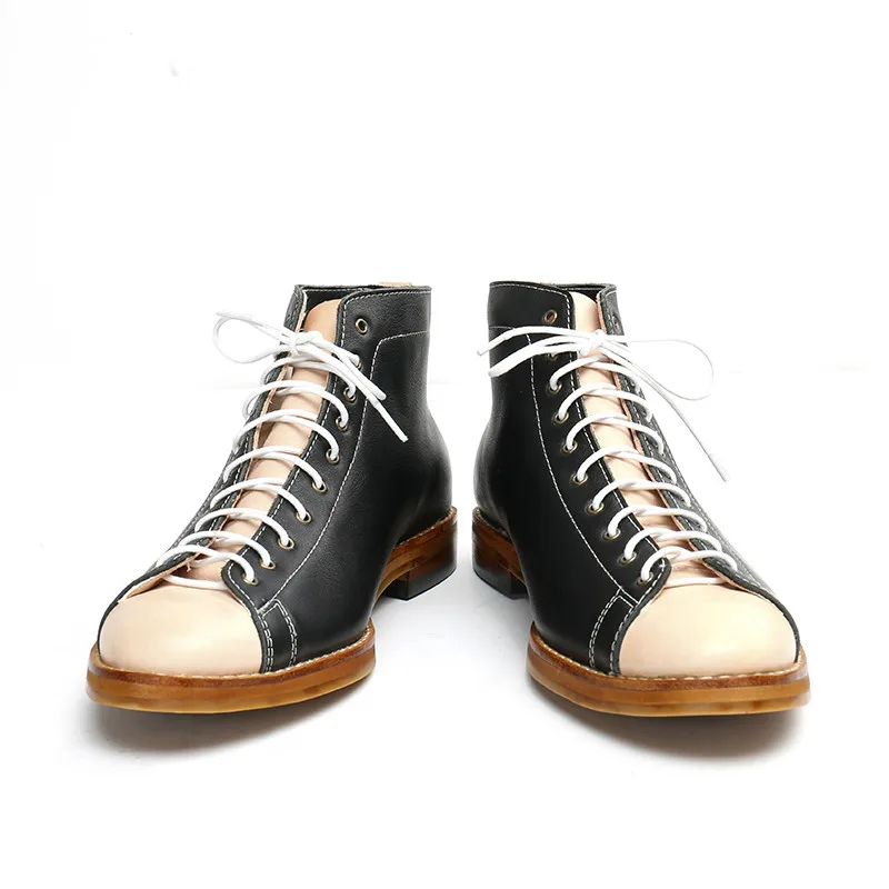 Męskie buty robocze z wysoką c – Vintage Fashion Style Men recenzja i cena