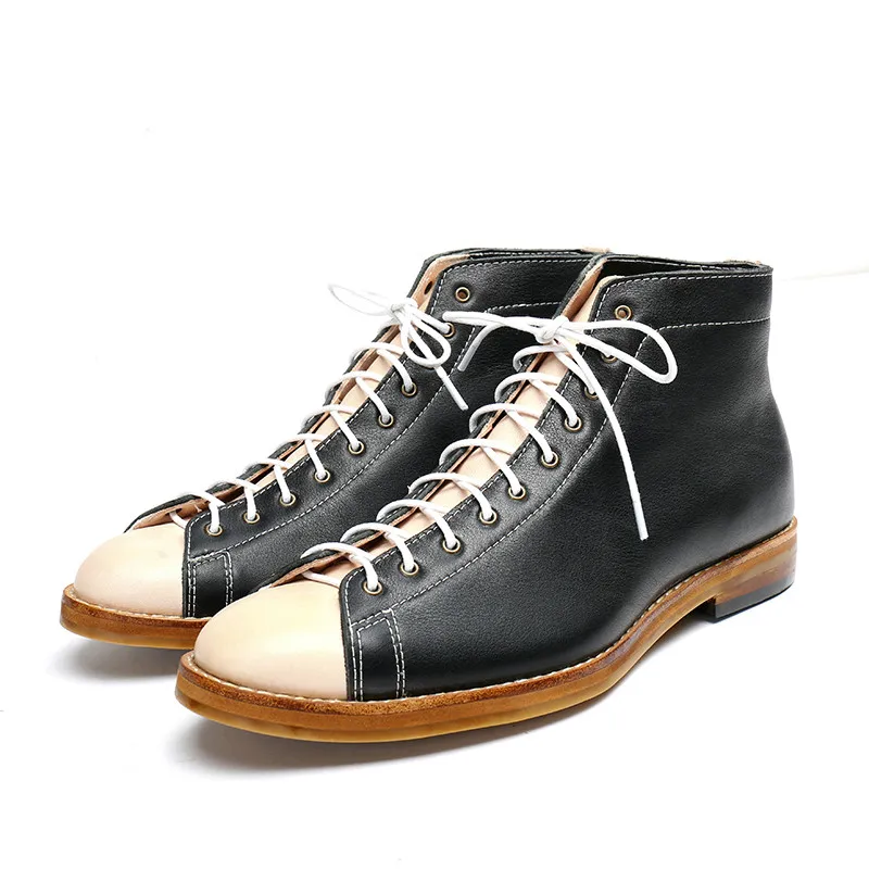 Męskie buty robocze z wysoką c – Vintage Fashion Style Men recenzja i cena