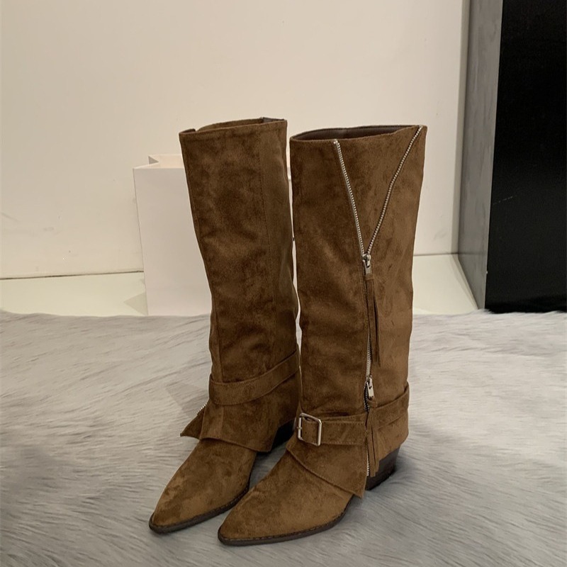 Damskie kozaki vintage ze skór – Vintage Fashion Boots recenzja i cena
