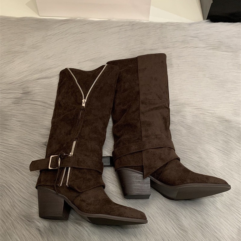 Damskie kozaki vintage ze skór – Vintage Fashion Boots recenzja i cena
