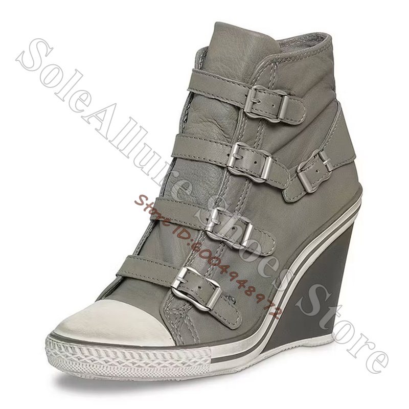 Szare, wielokolorowe sneakersy – Vintage Fashion Boots recenzja i cena